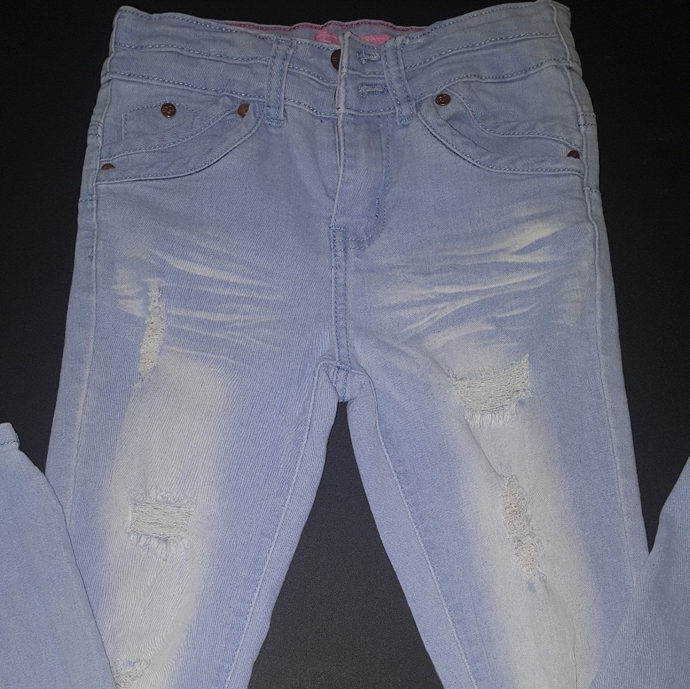 Girls Pink Latte Jeans